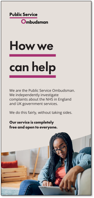 How we can help leaflet