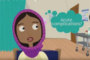 Graphic from south asian women animation