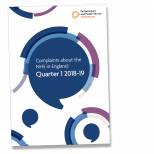 Complaints about the NHS in England: Quarter 1 2018-19
