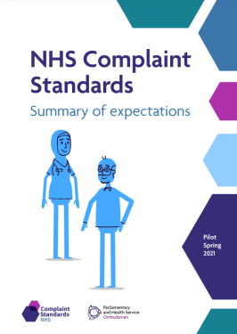 Cover of NHS Complaint Standards: Summary of expectations