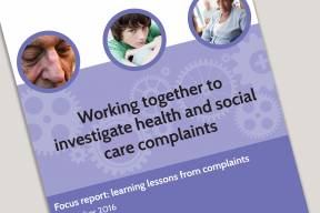 Cover for Joint working team focus report December 2016